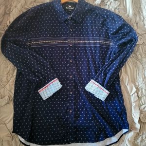 Buttercloth Men's Button Down in Navy 2XL